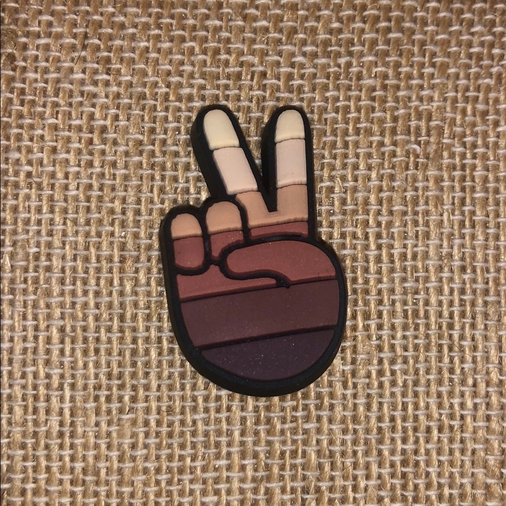 3 for $15 🎉 Victory Hand Emoji Peace Shoe Charm